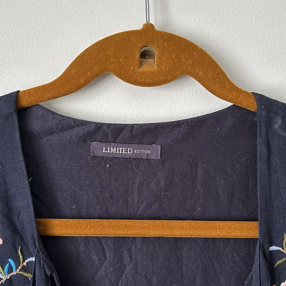 Mark and Spencer | LIMITED EDITION Embroidered Tie Detail Skater Dress - Picture 7 of 10